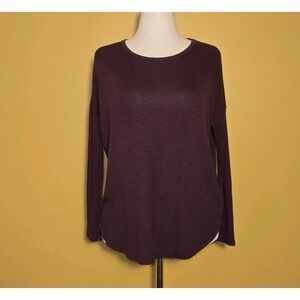 Buffalo David Bitton Women's Sweater Burgundy Red Black Speckled Size M Medium